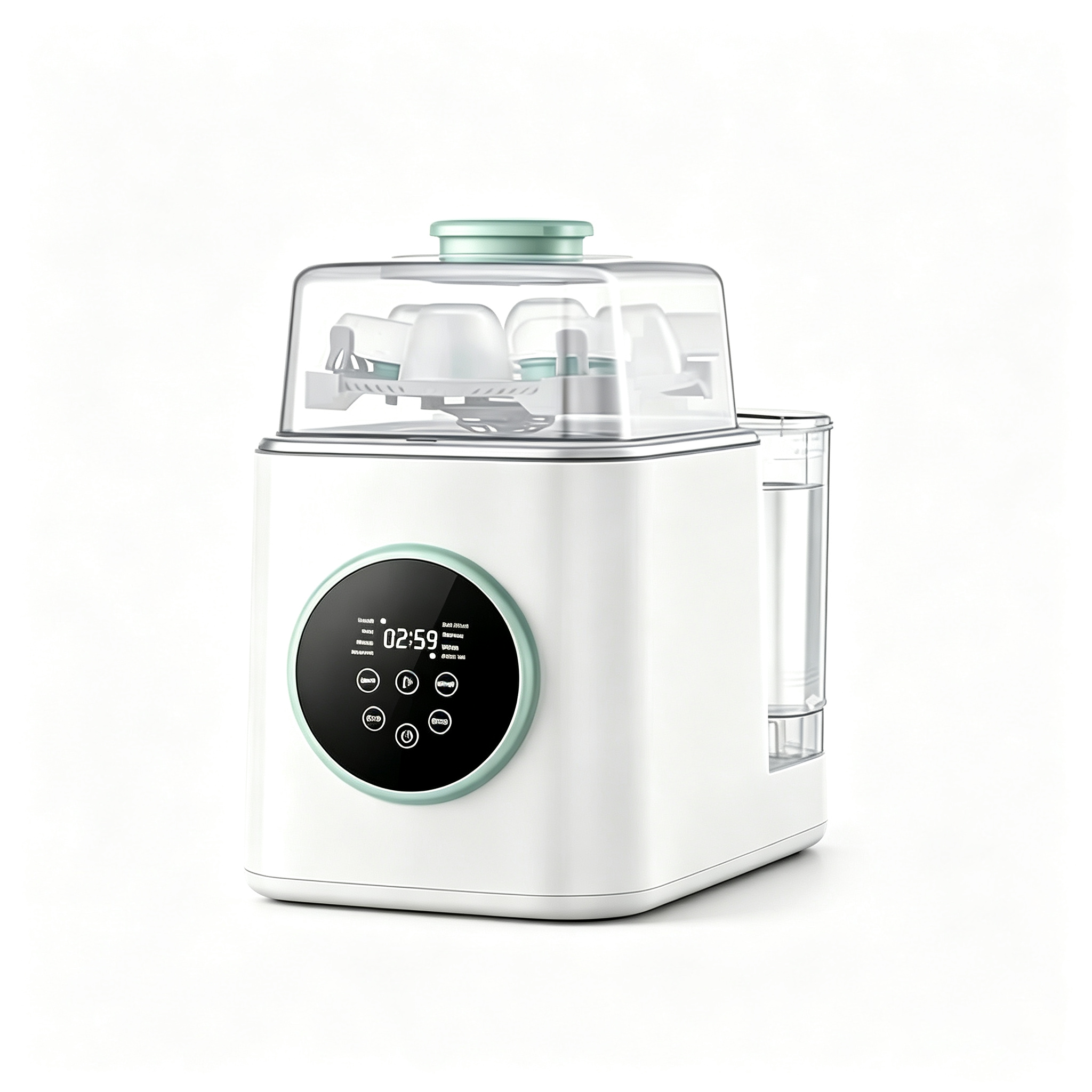 All-in-One Baby Bottle Washer and Dryer, Automatic Cleaning Machine with Drying and Storage Functions for Bottles and Accessories