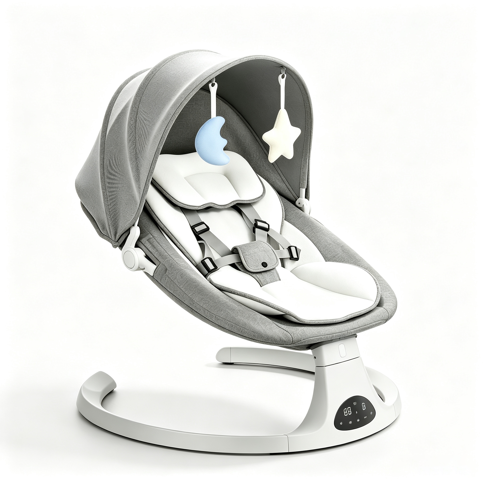 Remote Control Electric Baby Rocker, Multiple Rocking Settings, Bluetooth Audio Playback, Timer Control, Comfortable Seat Design