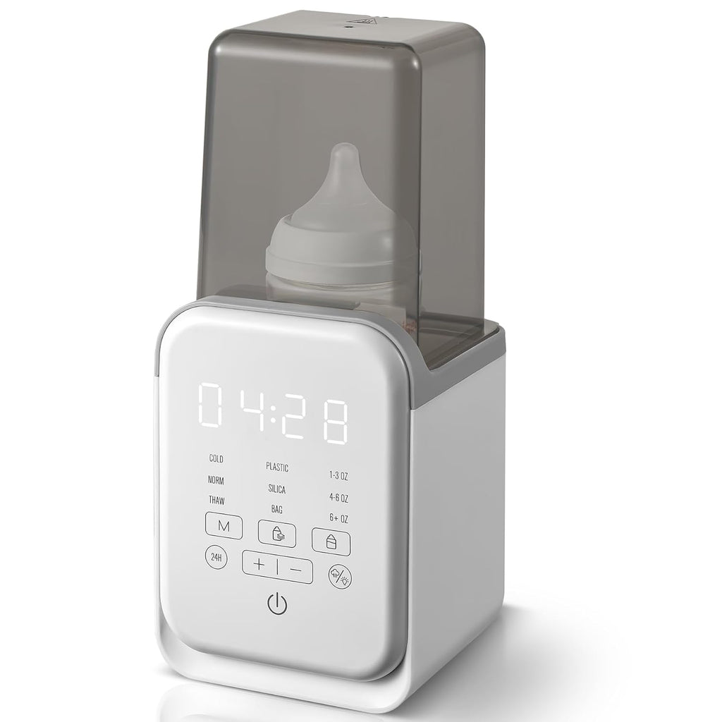 8-in-1 Baby Bottle Warmer, Digital Bottle Heater with Timer and Temperature Control Settings, Portable Design for Kitchen Use
