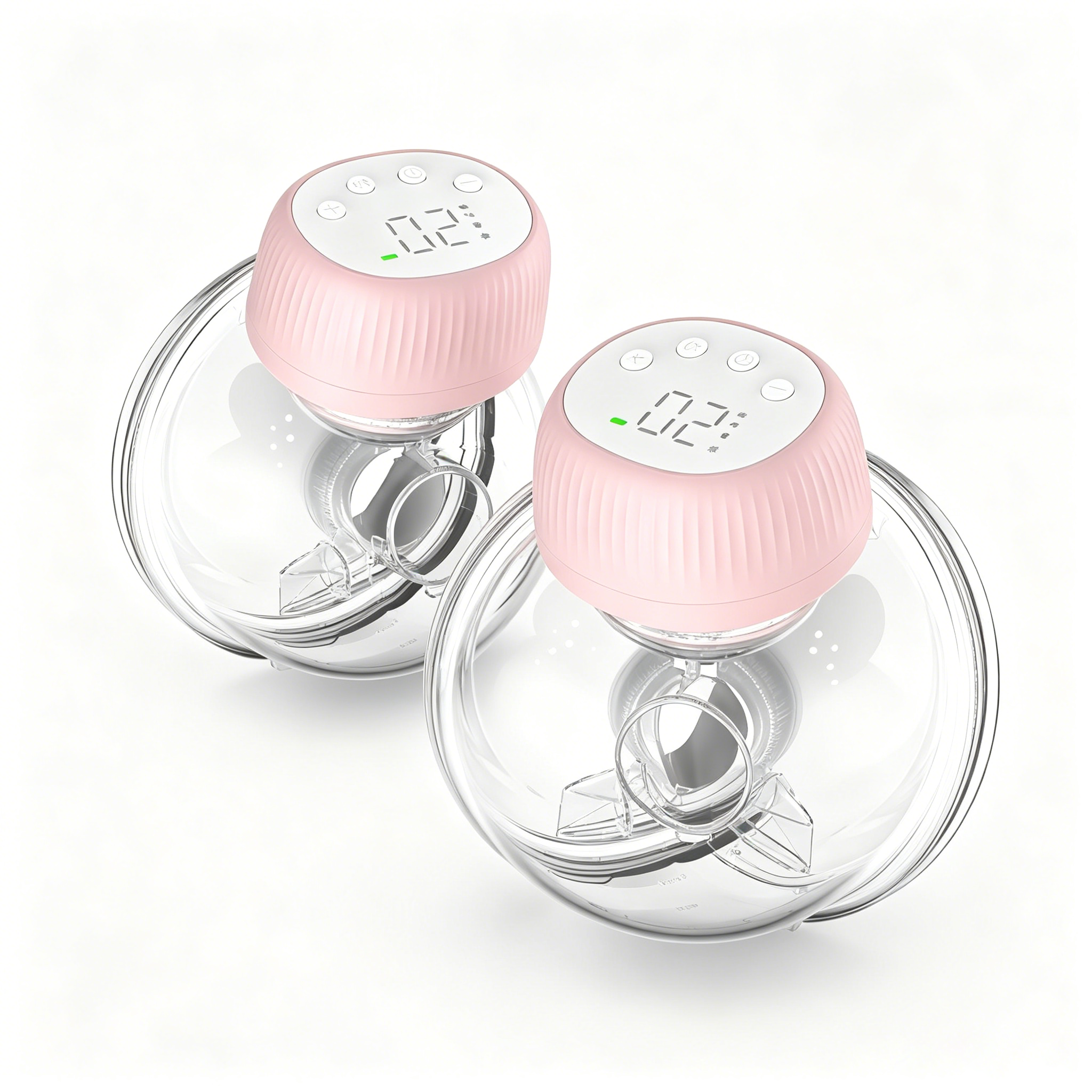 Hands-Free Wearable Breast Pump with 4 Pumping Modes, 48 Adjustable Levels, Digital LCD Screen, USB Rechargeable Battery, Soft Silicone Flange
