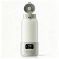 USB Rechargeable Portable Bottle Warmer with 17 oz Capacity, Digital Display, Adjustable Temperature, 316L Stainless Steel Interior