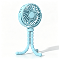 Rechargeable Portable Stroller Fan with Bendable Tripod Legs, Adjustable Wind Speeds, Rotatable Head and USB-C Charging