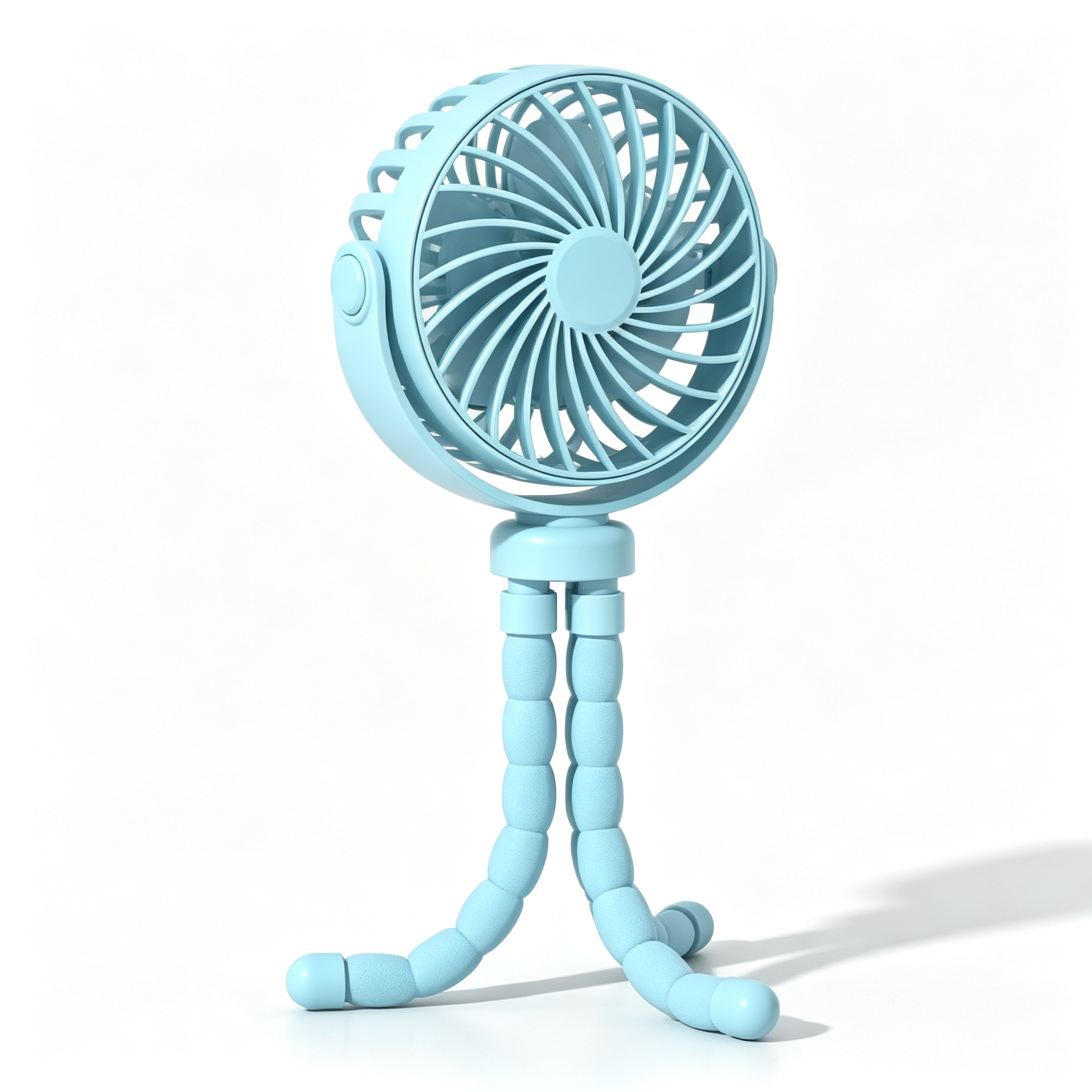 Rechargeable Portable Stroller Fan with Bendable Tripod Legs, Adjustable Wind Speeds, Rotatable Head and USB-C Charging