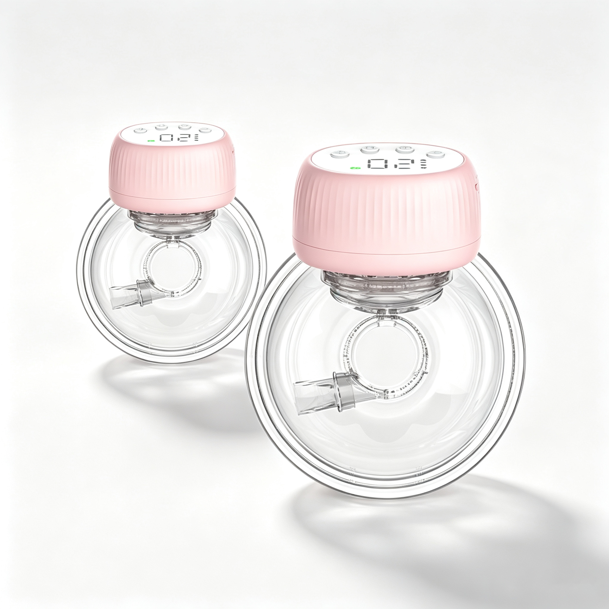 Wearable Breast Pump, Cordless Hands-Free Pump with 4 Modes, 48 Adjustable Levels, LCD Display, USB Charging, Soft Silicone Flange