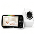 5" Video Baby Monitor with IPS Display, Remote Camera Control, Night Vision, Two-Way Audio and Mount Accessories