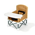 3-in-1 Portable Toddler Booster Seat, Foldable Baby Chair with Detachable Tray, Carry Bag and Adjustable Design for Home & Travel