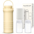Portable Breast Milk Storage Cooler Bag with 2 Bottles, Travel Pumping Storage Bag for Work, Commute and Outdoor Use