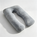 U Shape Pregnancy Pillow, 57 Inch Full Body Maternity Pillow with Removable Washable Cover, Soft Filling Cushion for Home Use