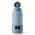 Portable Bottle Warmer, 17 oz Capacity, 316L Stainless Steel Interior, USB Rechargeable, Digital Display, Preset Temperature Options