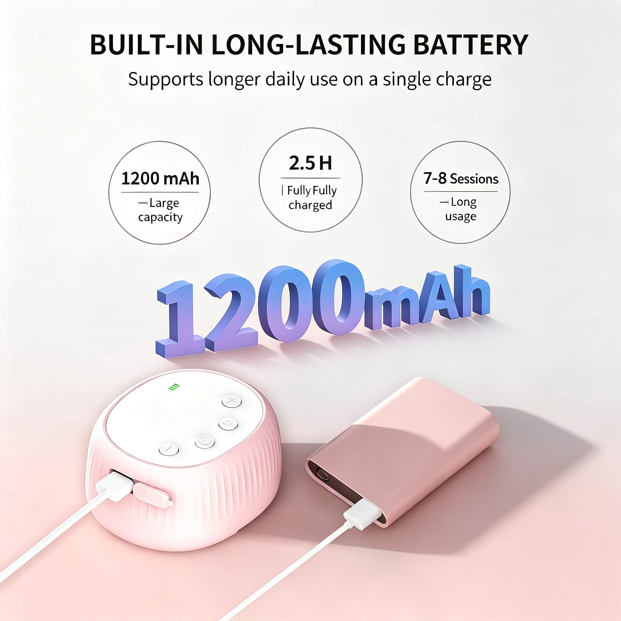 Hands-Free Wearable Breast Pump with 4 Pumping Modes, 48 Adjustable Levels, Digital LCD Screen, USB Rechargeable Battery, Soft Silicone Flange