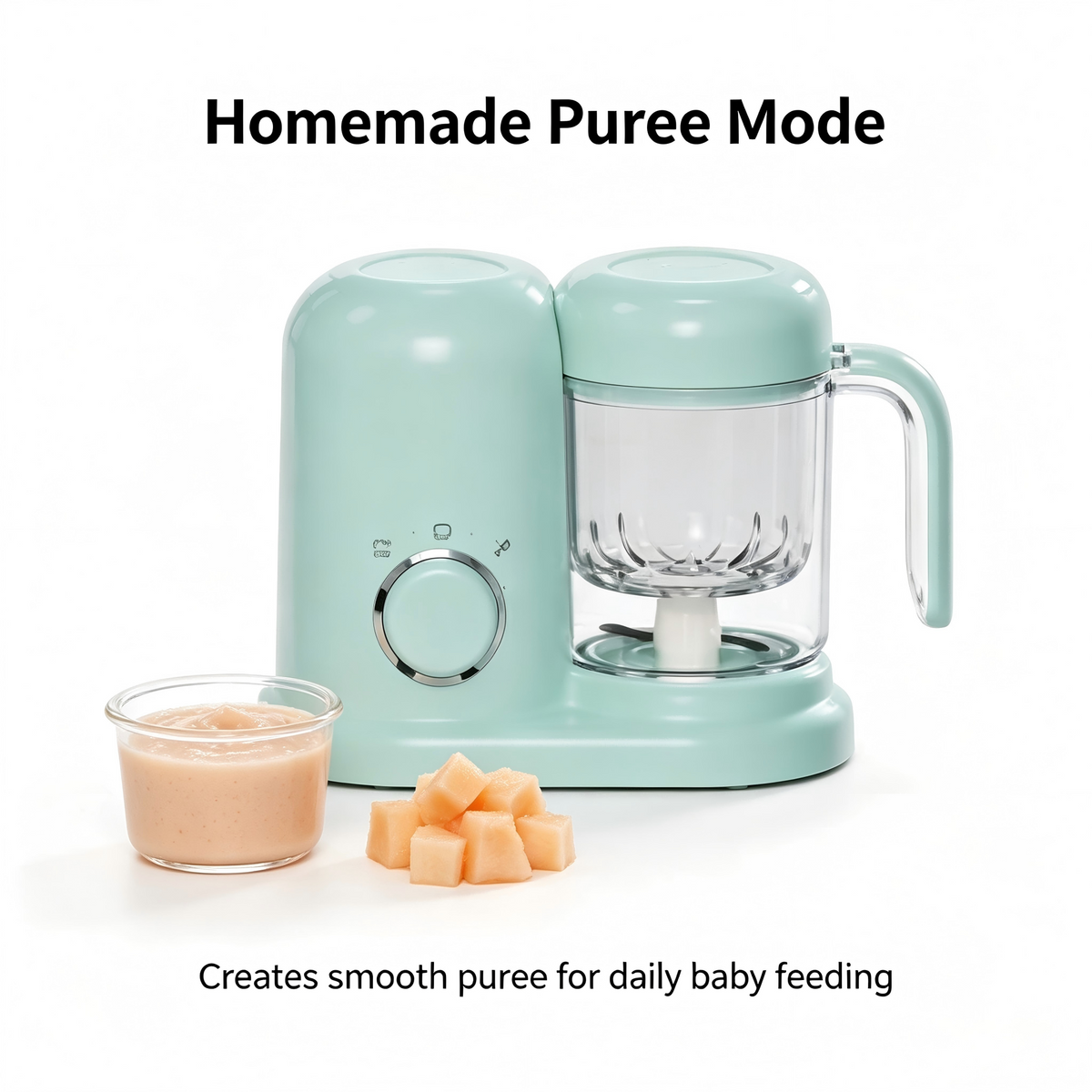 Baby Food Steamer and Blender with Puree Function, Multi-Function Kitchen Appliance for Home Use