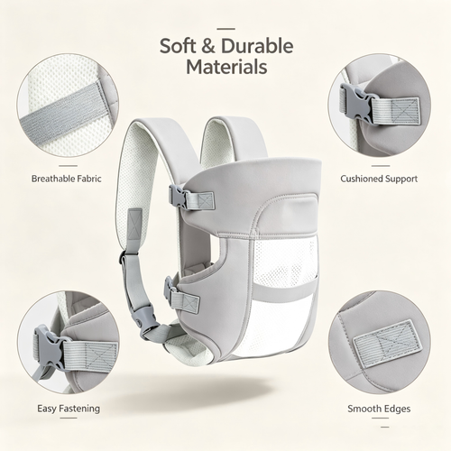 3-in-1 Baby Carrier, Adjustable Multi-Position Baby Carrier with Soft Padding, Lightweight Design for Daily Family Use