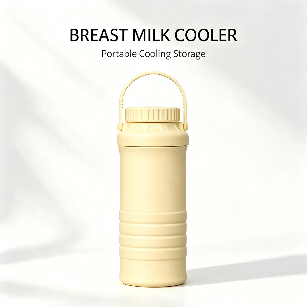 Portable Breast Milk Storage Cooler Bag with 2 Bottles, Travel Pumping Storage Bag for Work, Commute and Outdoor Use