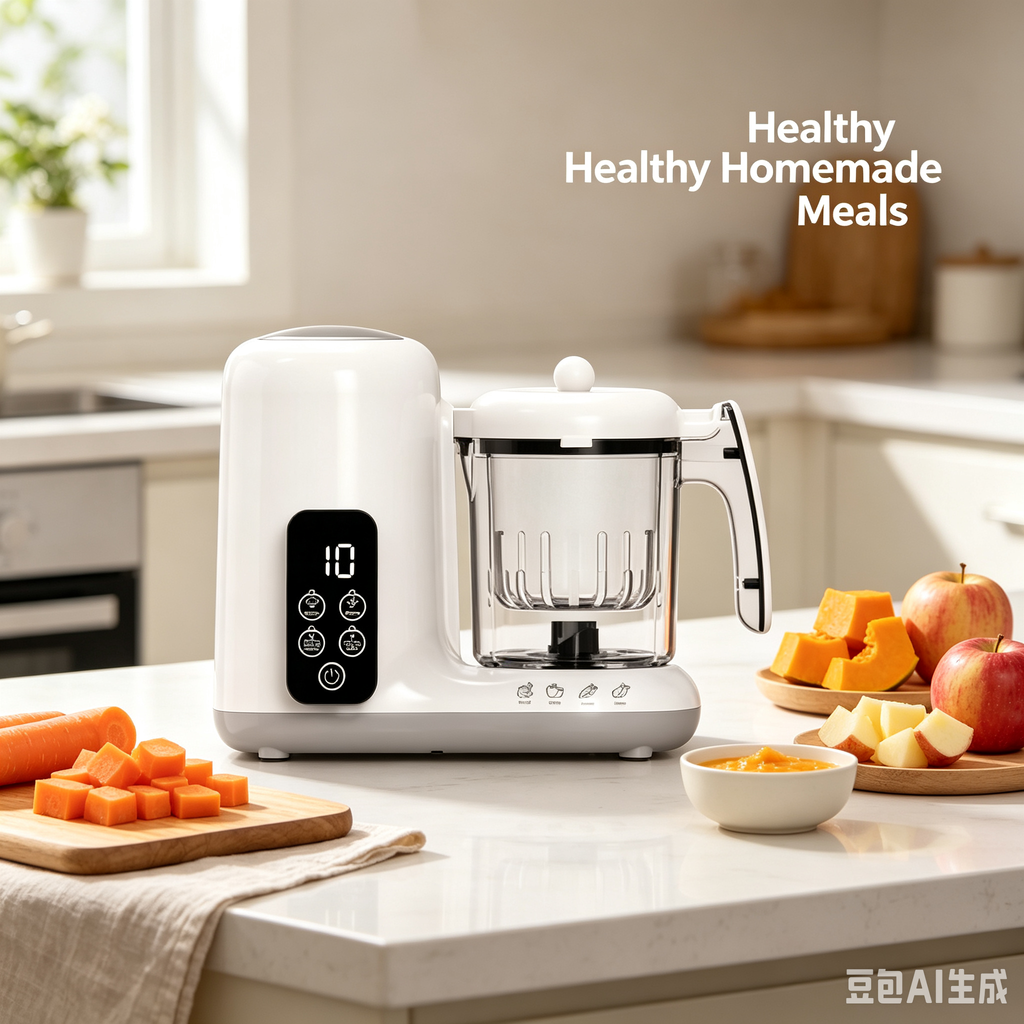 Baby Food Maker, Steamer and Blender with Puree Function, Multi-Function Kitchen Appliance for Home Use