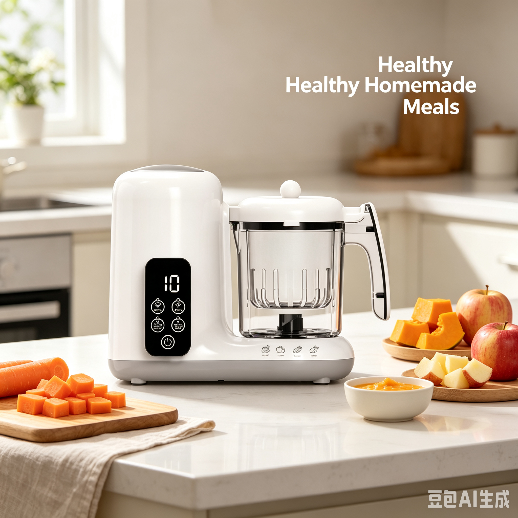 Baby Food Maker, Steamer and Blender with Puree Function, Multi-Function Kitchen Appliance for Home Use