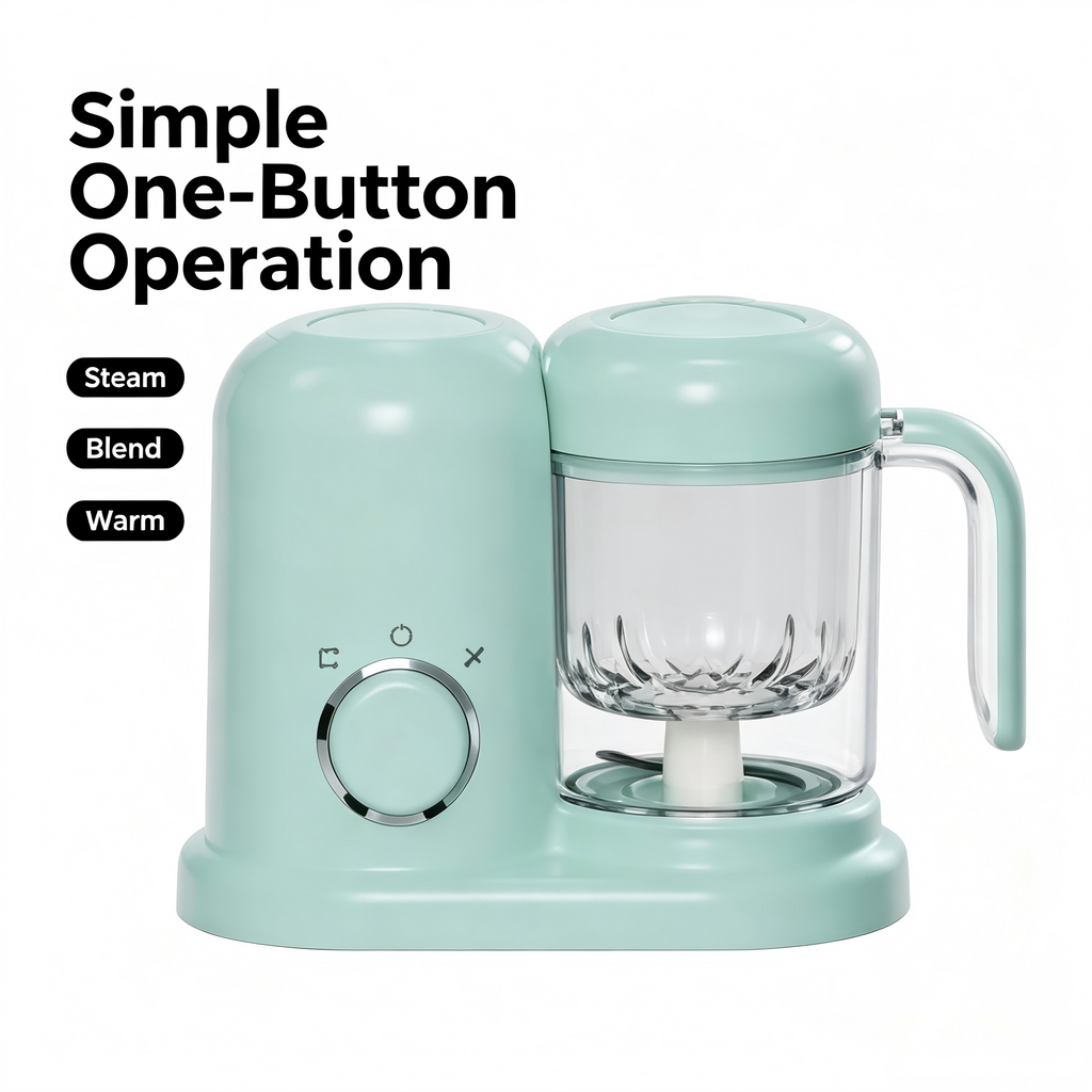 Baby Food Steamer and Blender with Puree Function, Multi-Function Kitchen Appliance for Home Use