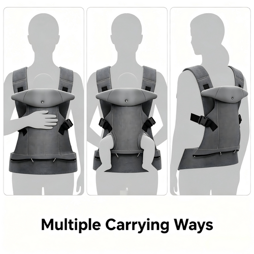 Adjustable Baby Carrier, Padded Lining, Lightweight Fabric Construction