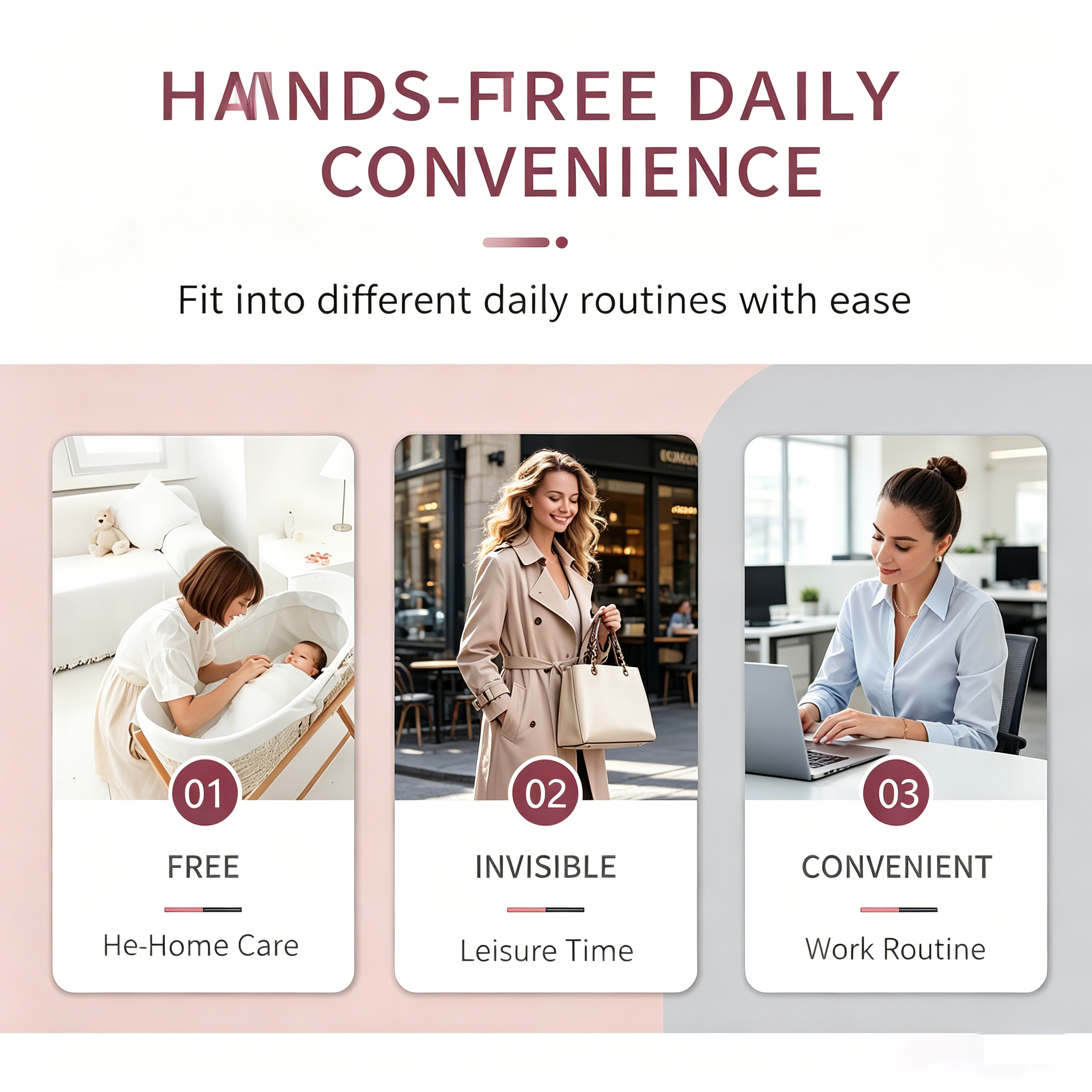 Hands-Free Wearable Breast Pump with 4 Pumping Modes, 48 Adjustable Levels, Digital LCD Screen, USB Rechargeable Battery, Soft Silicone Flange