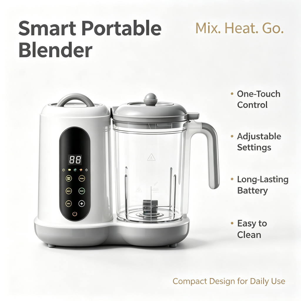 All-in-One Baby Food Maker, Steamer and Blender with Puree Function, Multi-Function Kitchen Appliance for Home Use