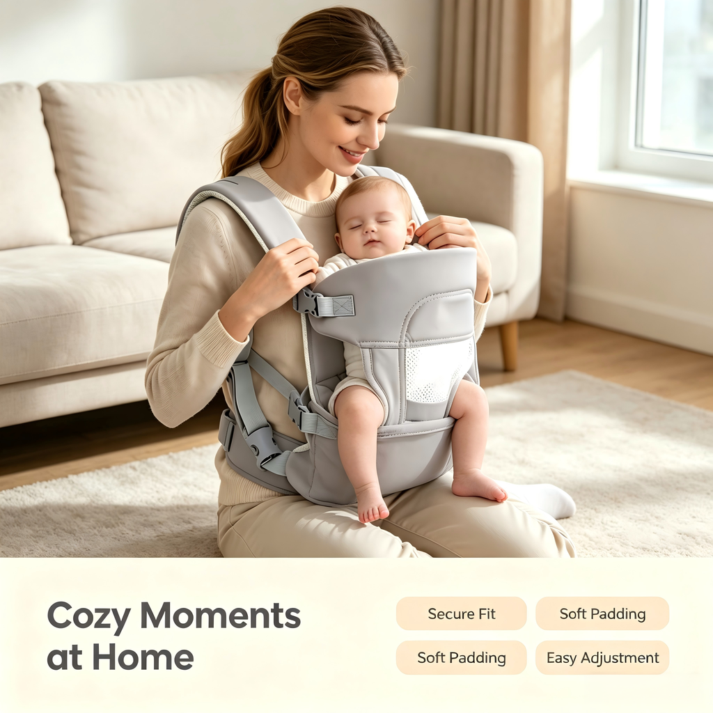 3-in-1 Baby Carrier, Adjustable Multi-Position Baby Carrier with Soft Padding, Lightweight Design for Daily Family Use