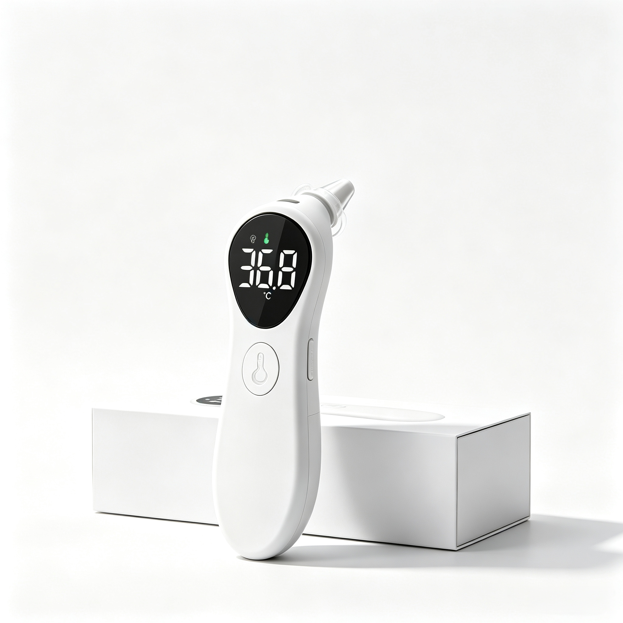 Touch-Free Infrared Forehead Thermometer, Digital Temperature Reader for Family Use