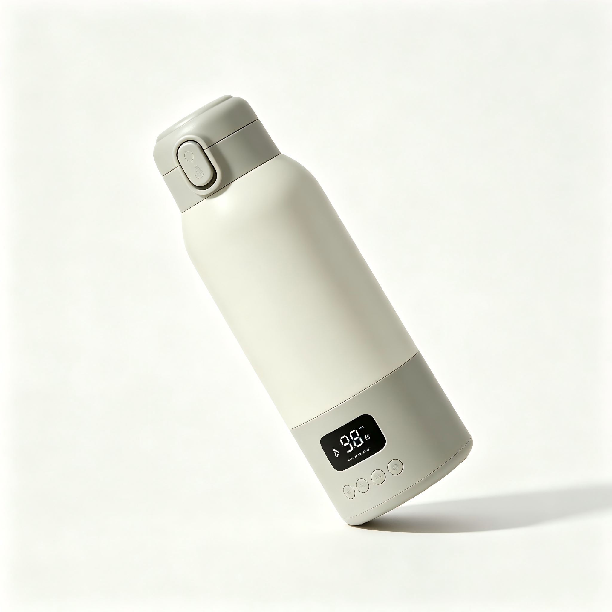 Portable Bottle Warmer, 17 oz Capacity, 316L Stainless Steel Interior, USB Rechargeable, Digital Display, Preset Temperature Options